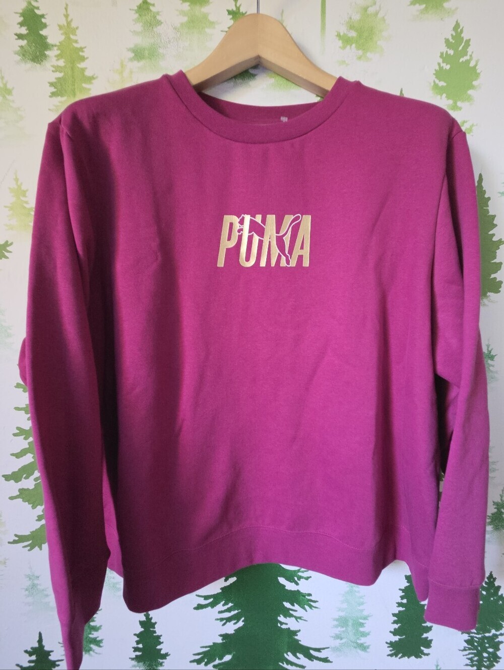 Puma Gold Logo Crewneck Sweatshirt